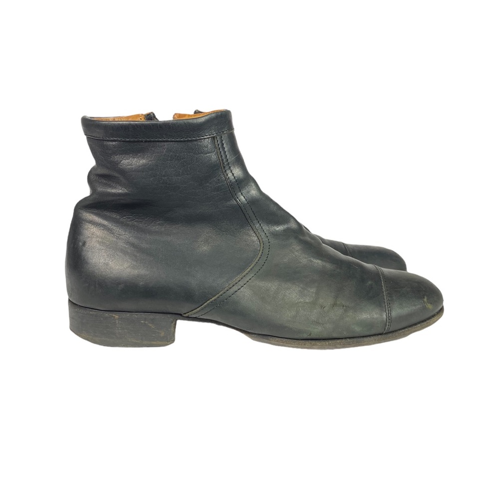FIORENTINI + BAKER Spring Black Leather Booties Women’s Size 9 Made In Italy